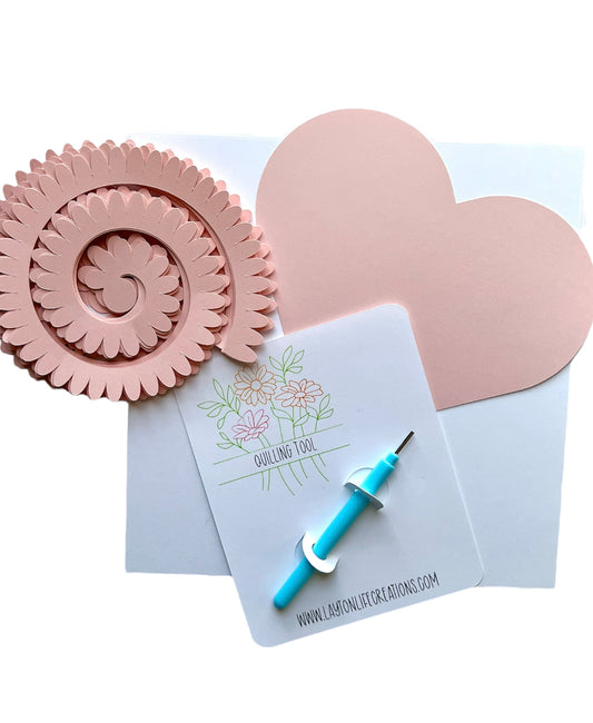 DIY Paper Flower Heart Kit